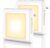 AXIMO Nachtlampje voor Stopcontact LED Wit – 2 stuks – Dag en Nacht Sensor en Dimmer – Nachtlamp Voor Kinderen en Volwassen – Warm Wit – Babykamer
