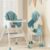 K IKIDO Kinderstoel – Tray Voedstoel Peuter – Eetkamerstoel 3 in 1 Verstelbaar – Kinderzetel – Inklapbare Eetstoel – met opbergmand – Opvouwbaar Kinderzitje – Afneembare plaat-…