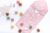 Little Hibboux Star badcape wit/roze 75×75 sterren